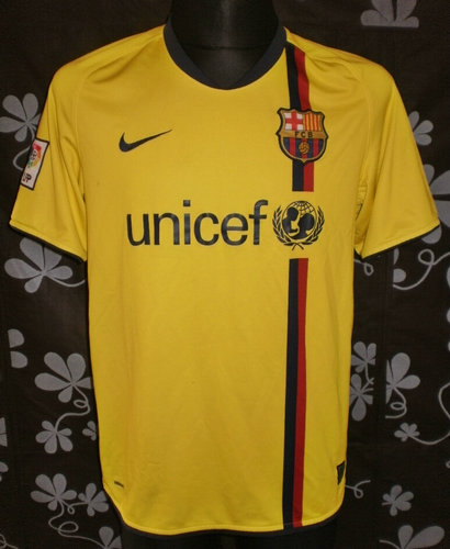 Camiseta Fc Barcelona Segunda Equipación 2008-2009 Personalizados