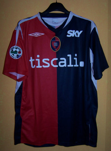 Camisetas Hombre Cagliari Primera Equipación 2007-2008 Baratas