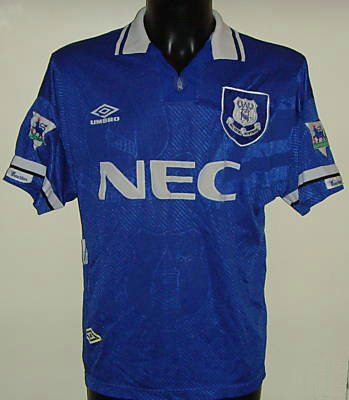 Camisetas Hombre Everton Fc Primera Equipación 1993-1995 Baratas