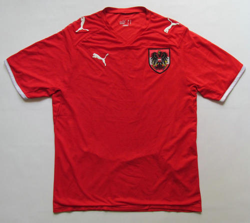 Tienda De Camiseta Hombre Austria Primera Equipación 2008-2009 Retro