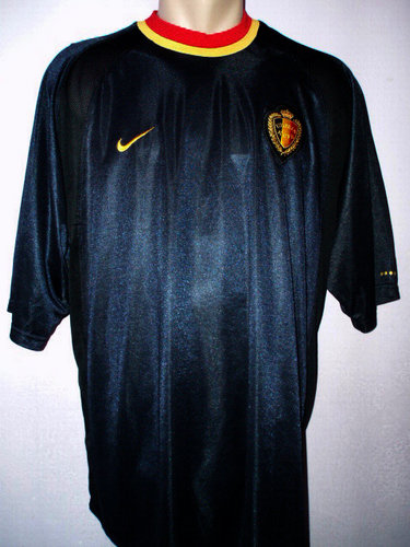 Tienda De Camisetas De Futbol Bélgica Segunda Equipación 2000-2002 Clásico