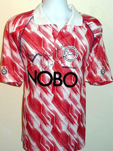 Venta Camiseta De Futbol Brighton & Hove Albion Segunda Equipación 1991 Popular