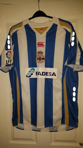 Venta De Camiseta Hombre Deportivo De La Coruña Primera Equipación 2008-2009 Retro